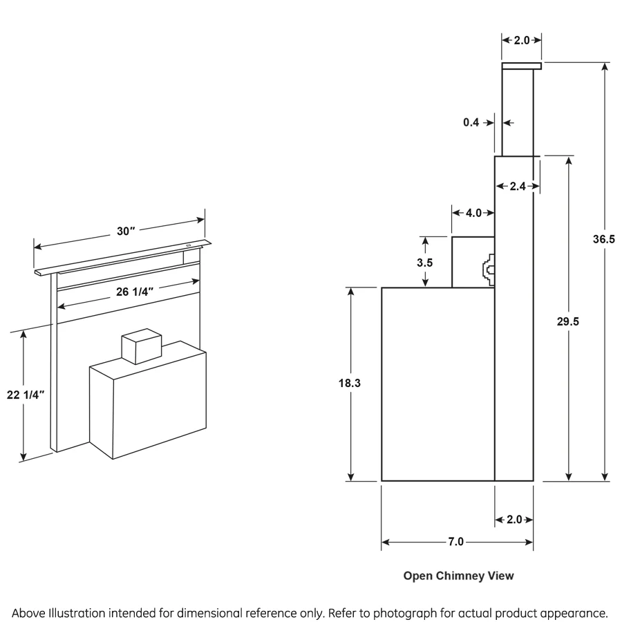 GE Universal 30" Telescopic Downdraft System - Image 3