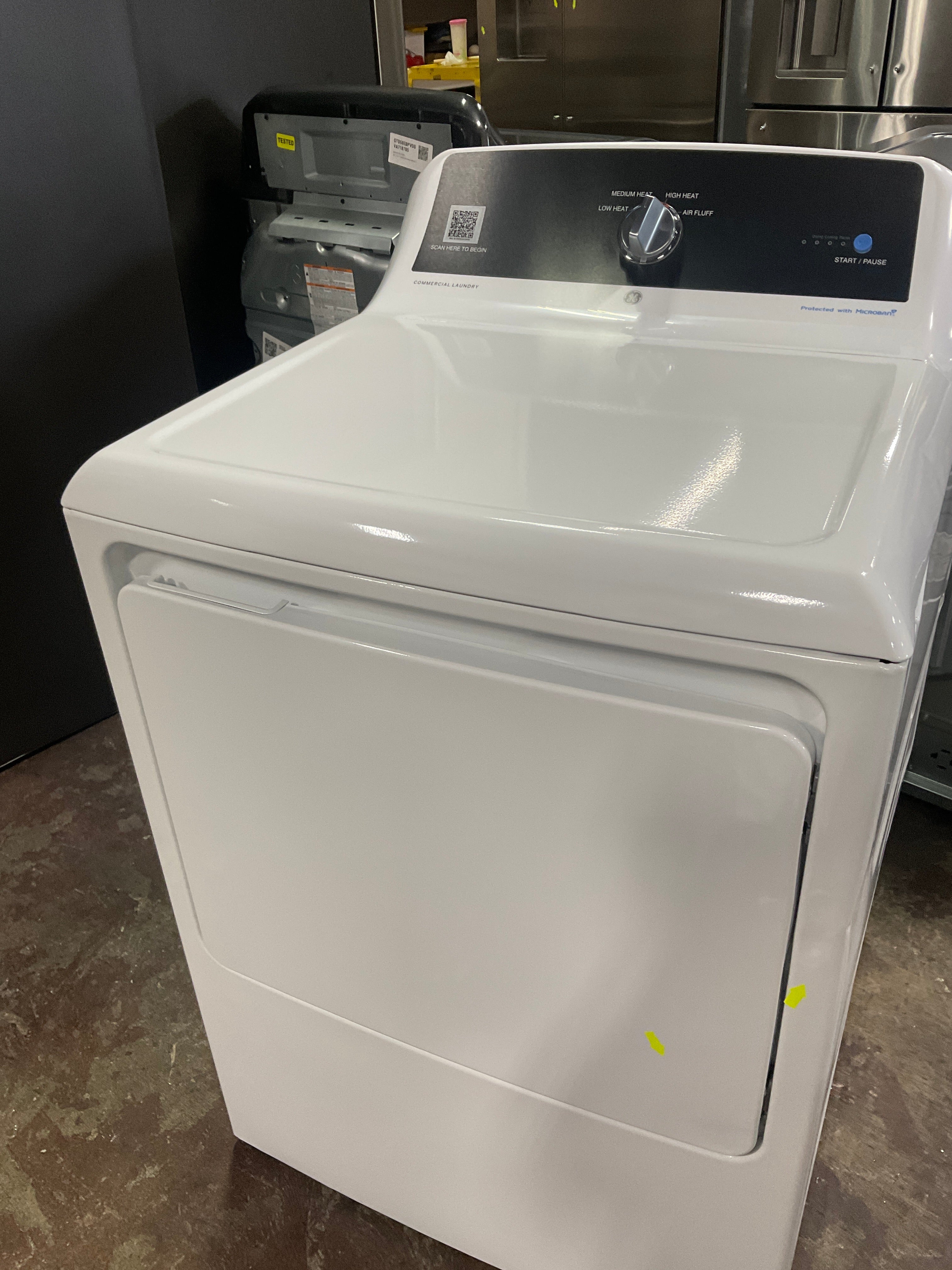 GE® 7.4 cu. ft. Capacity aluminized alloy drum Commercial Electric Dryer with Sensor Dry, Built-In App Payment System SITE WIFI REQUIRED - Image 7