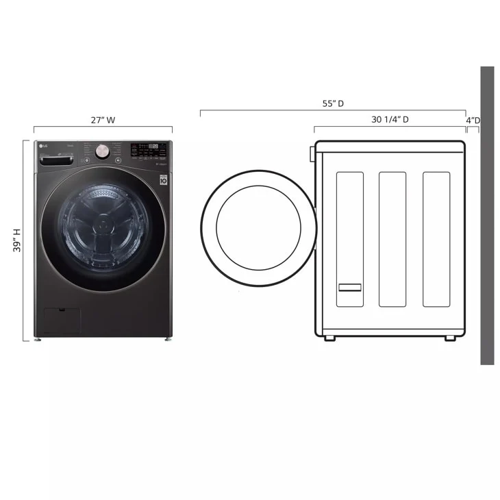 4.5 cu. ft. Ultra Large Capacity Smart wi-fi Enabled Front Load Washer with TurboWash™ 360° and Built-In Intelligence - Image 4