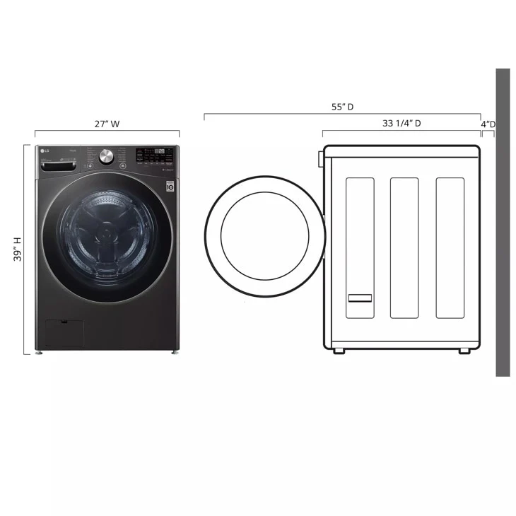 LG 5.0 cu. ft. Mega Capacity Smart wi-fi Enabled Front Load Washer with TurboWash™ 360° and Built-In Intelligence - Image 4