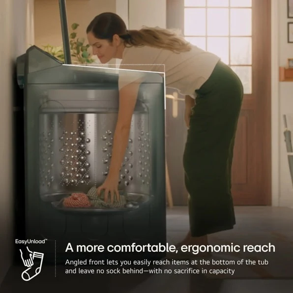 LG 5.0 cu. ft. Mega Capacity Smart Top Load Washer with Impeller, EasyUnload™ & AI Sensing - Image 3