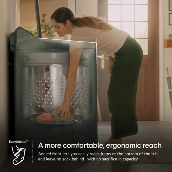 4.8 cu. ft. Mega Capacity Smart Top Load Washer with 4-Way® Agitator, EasyUnload™ & AI Sensing - Image 3