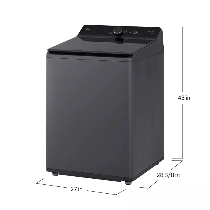 LG 5.3 cu. ft. Mega Capacity Smart Top Load Washer with 4-Way® Agitator, EasyUnload™ & AI Sensing - Image 5
