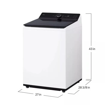 5.3 cu. ft. Mega Capacity Smart Top Load Washer with 4-Way® Agitator, EasyUnload™ & AI Sensing - Image 4