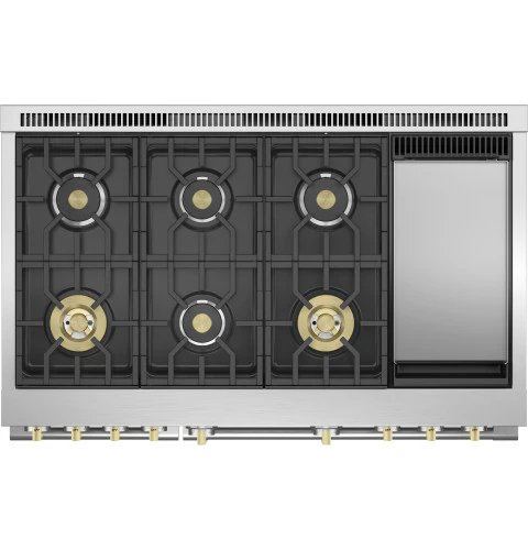 Monogram 48" All Gas Professional Range with 6 Burners and Griddle - Image 4