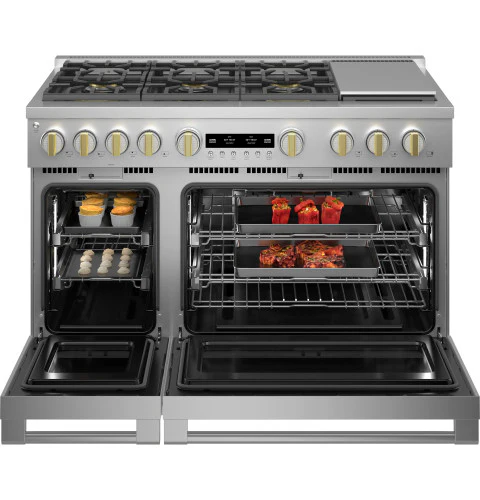 Monogram 48" All Gas Professional Range with 6 Burners and Griddle - Image 5