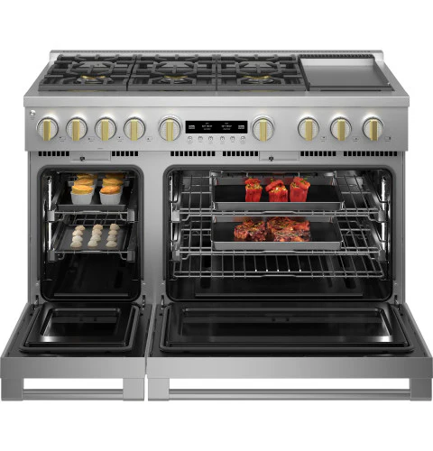 Monogram 48" All Gas Professional Range with 6 Burners and Griddle - Image 6